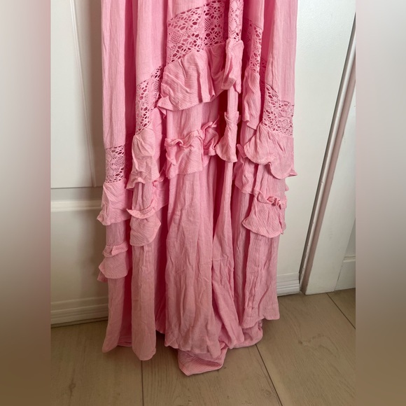 Free People Santa Maria Maxi Dress SZM Petal Pink NWT - Picture 5 of 12